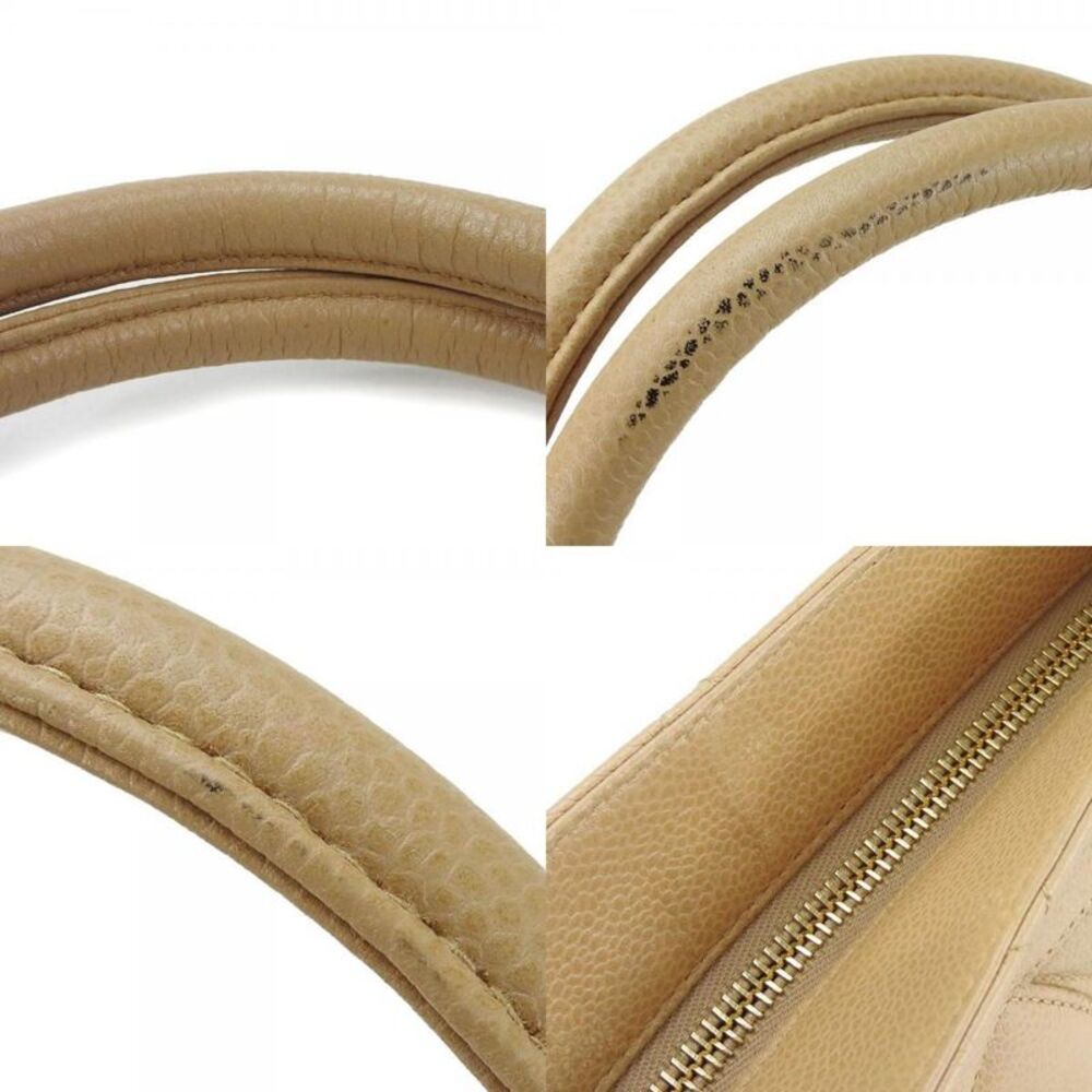 Chanel Beige Leather Tote Bag (Pre-Owned) - Picture 8 of 11